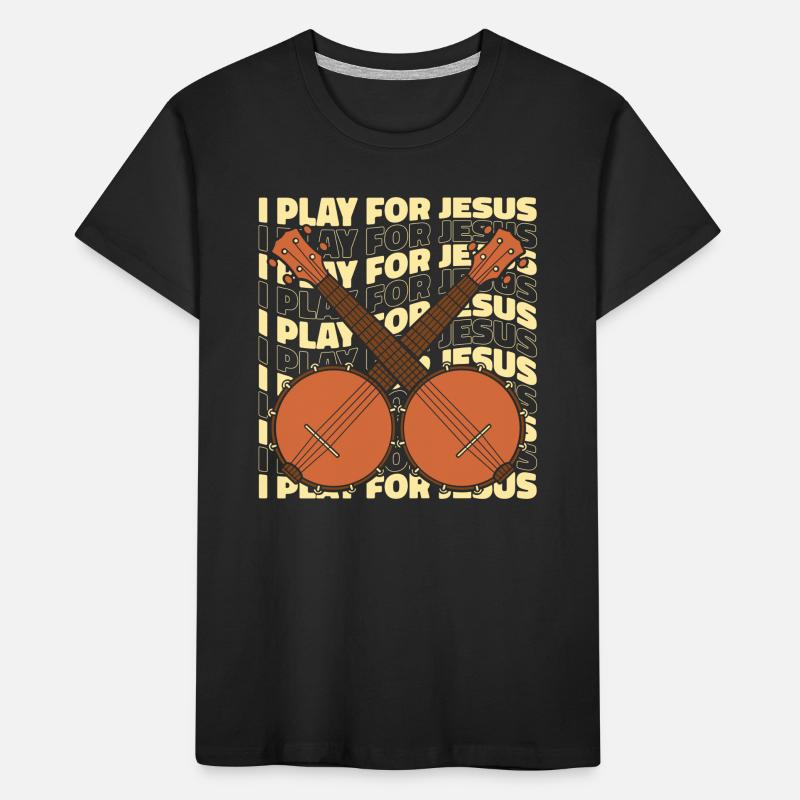 Banjo Instrument Kids' Premium Organic T-Shirt