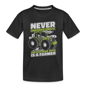 Agriculteur Agriculture Agriculteurs Agriculteurs - T-shirt bio Premium Enfant - noir - Devant