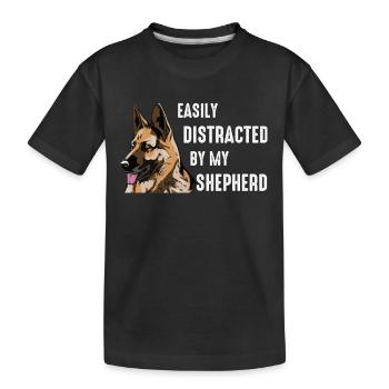 Chien de berger allemand - T-shirt bio Premium Enfant - noir - Devant