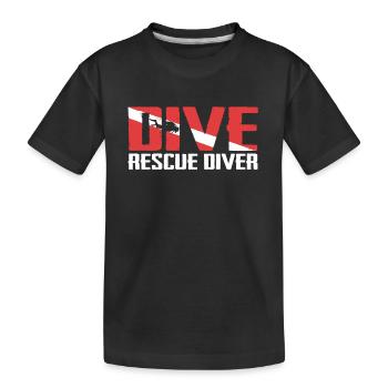 Plongeur plongeur plongeur plongeur océan - T-shirt bio Premium Enfant - noir - Devant