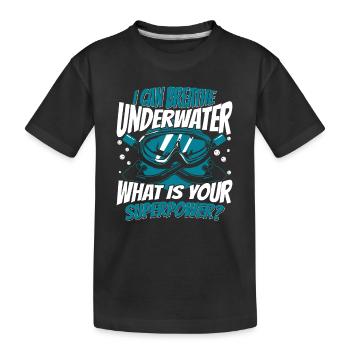 Plongeur plongeur plongeur plongeur océan - T-shirt bio Premium Enfant - noir - Devant