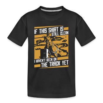 Horse Racing Barrel racing Horse Barrels - Kids' Premium Organic T-Shirt - black - Front