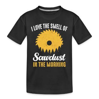 Tischler Holzarbeiter Zimmerei - Kinder Premium Bio T-Shirt - Schwarz - Vorne