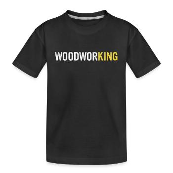 Menuisier Menuiserie - T-shirt bio Premium Enfant - noir - Devant