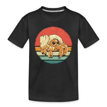 Crabe Ermite Crabe Crabe Cancer - T-shirt bio Premium Enfant - noir - Devant