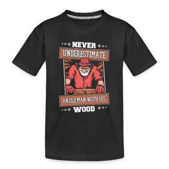 Menuisier Menuiserie - T-shirt bio Premium Enfant - noir - Devant