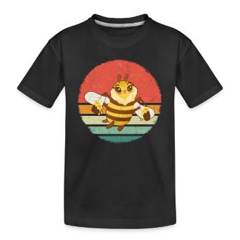 Honey bee Beekeeper Bees Bees Bee - Kids' Premium Organic T-Shirt - black - Front