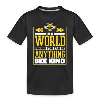 Honey bee Beekeeper Bees Bees Bee - Kids' Premium Organic T-Shirt - black - Front