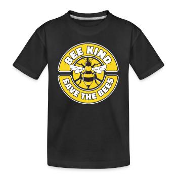 Honey bee Beekeeper Bees Bees Bee - Kids' Premium Organic T-Shirt - black - Front