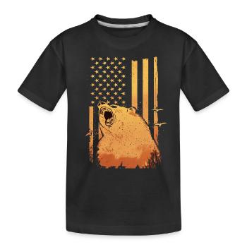 Ours Grizzly Ours bruns Ours - T-shirt bio Premium Enfant - noir - Devant