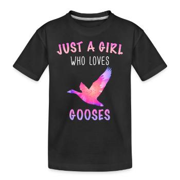 Oie Animal Oies - T-shirt bio Premium Enfant - noir - Devant