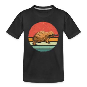 Ornithorynque Animal - T-shirt bio Premium Enfant - noir - Devant