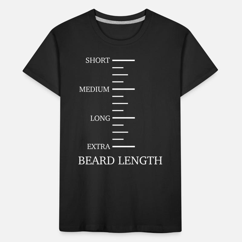 Bart Schnurrbart Bärtige Männer Kinder Premium Bio T-Shirt