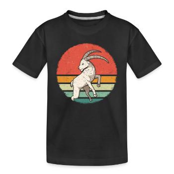 Chèvre Chèvre Chèvre Animal Chèvre - T-shirt bio Premium Enfant - noir - Devant