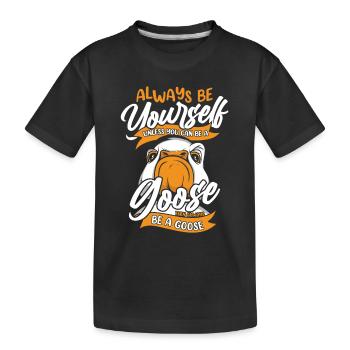Oie Animal Oies - T-shirt bio Premium Enfant - noir - Devant