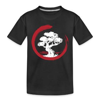 Bonsai Tree Japanese Bonsai - Kids' Premium Organic T-Shirt - black - Front