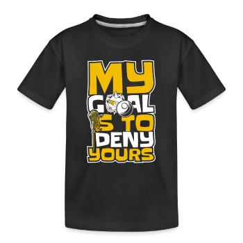 Sports de crosse Joueurs de crosse - T-shirt bio Premium Enfant - noir - Devant
