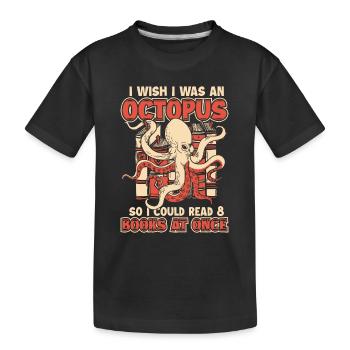 Poulpe Poulpe Seiche Animal - T-shirt bio Premium Enfant - noir - Devant