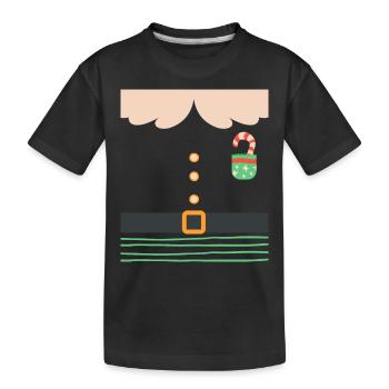 Imp Christmas Elves Christmas - Kids' Premium Organic T-Shirt - black - Front