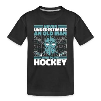 Ice Hockey Hockey Sports - Kids' Premium Organic T-Shirt - black - Front