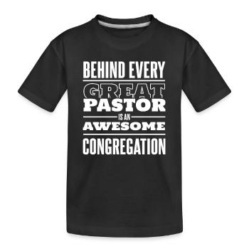 Pasteur Pasteur Prédicateur Église Christ - T-shirt bio Premium Enfant - noir - Devant