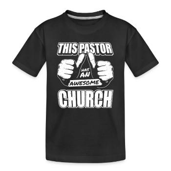 Pastor Pfarrer Prediger Kirche Christ - Kinder Premium Bio T-Shirt - Schwarz - Vorne