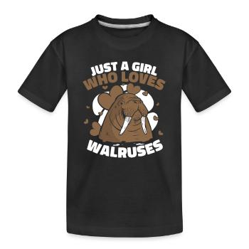 Morse Morse Animal Océan - T-shirt bio Premium Enfant - noir - Devant