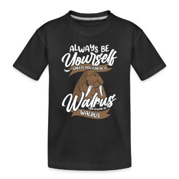 Morse Morse Animal Océan - T-shirt bio Premium Enfant - noir - Devant