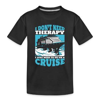 Cruise Ship Holiday Ships Cruise - Kids' Premium Organic T-Shirt - black - Front