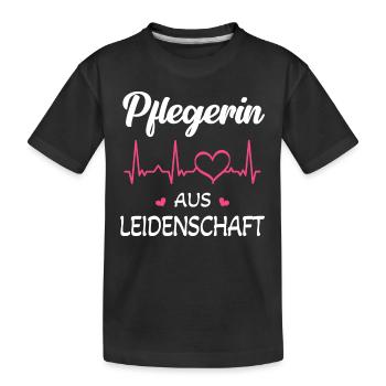 Altenpflegerin Krankenschwester Krankenpflegerin - Kinder Premium Bio T-Shirt - Schwarz - Vorne