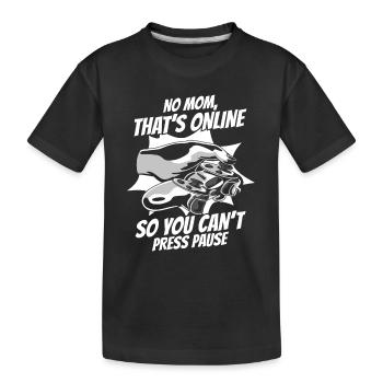 Gamer Gaming Video Games Console Controller - Kids' Premium Organic T-Shirt - black - Front