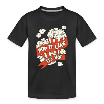 Popcorn Cinema Snack Soirée cinéma - T-shirt bio Premium Enfant - noir - Devant