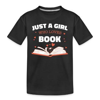 Livres Lire Bibliothèque Bibliothèque Bibliothèque Rat de bibliothèque - T-shirt bio Premium Enfant - noir - Devant