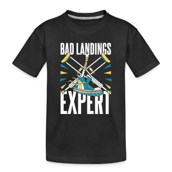 Rétablissez-vous Pied cassé Os cassé - T-shirt bio Premium Enfant - noir - Devant