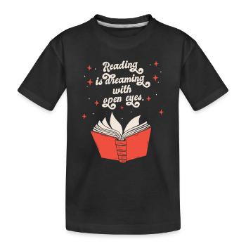 Livres Lire Bibliothèque Bibliothèque Bibliothèque Rat de bibliothèque - T-shirt bio Premium Enfant - noir - Devant