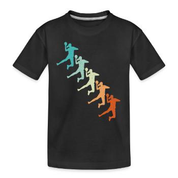 Handballerin Handballspielerin Frauen Handball - Kinder Premium Bio T-Shirt - Schwarz - Vorne