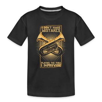 Tuba Tuba lecteur - T-shirt bio Premium Enfant - noir - Devant