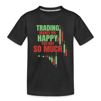 Stock Trading Trader Exchange Trading Stocks - Kids' Premium Organic T-Shirt - black - Front