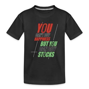 Stock Trading Trader Exchange Trading Stocks - Kids' Premium Organic T-Shirt - black - Front