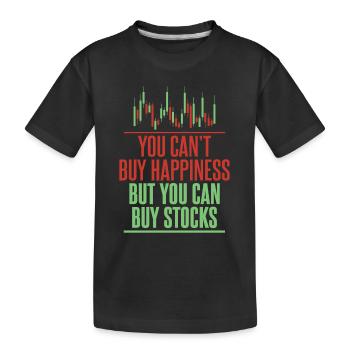 Stock Trading Trader Exchange Trading Stocks - Kids' Premium Organic T-Shirt - black - Front