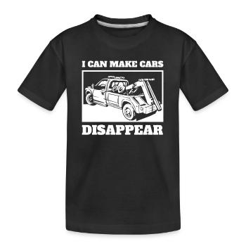 Abschleppwagen Truck Abschlepper - Kinder Premium Bio T-Shirt - Schwarz - Vorne