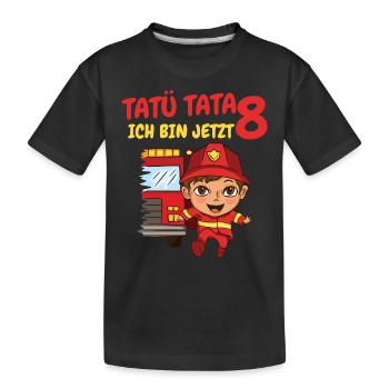 Geburtstagsgeschenk 8 Jahre Geburtstagskind - Kinder Premium Bio T-Shirt - Schwarz - Vorne