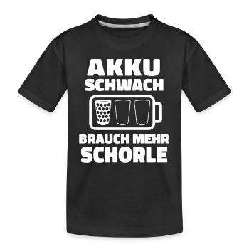 Pfalz Pfälzer Rheinland Pfalz - Kinder Premium Bio T-Shirt - Schwarz - Vorne