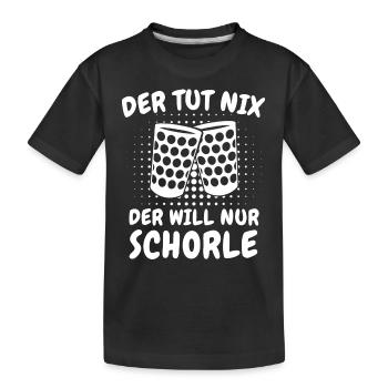 Pfalz Pfälzer Rheinland Pfalz - Kinder Premium Bio T-Shirt - Schwarz - Vorne