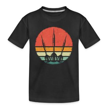 Darts Darts Darts Player Darts - Kids' Premium Organic T-Shirt - black - Front