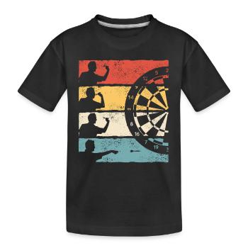 Darts Darts Darts Player Darts - Kids' Premium Organic T-Shirt - black - Front