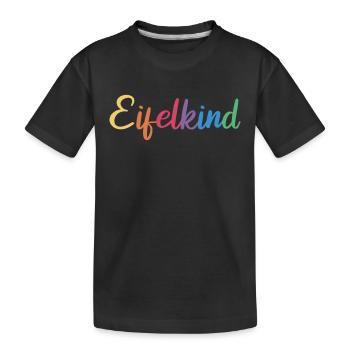 Eifel Eifelkind Rheinland Pfalz - Kinder Premium Bio T-Shirt - Schwarz - Vorne