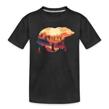 Panda Panda Ours Pandas - T-shirt bio Premium Enfant - noir - Devant