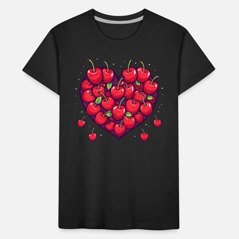 Cherry Fruit Cherries Cherry Kids' Premium Organic T-Shirt