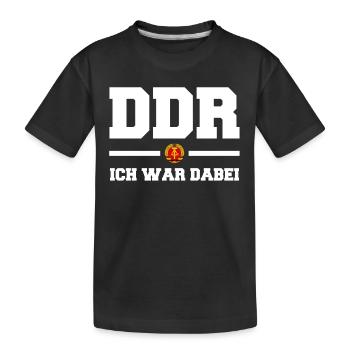 East Germany East Ossi GDR Homeland Eastern Bloc - Kids' Premium Organic T-Shirt - black - Front